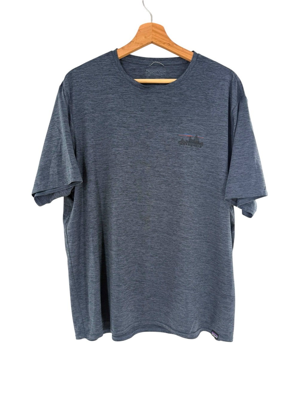 Patagonia Capilene Cool Daily Shirt Mens XL Blue Save Our Home Planet Tee